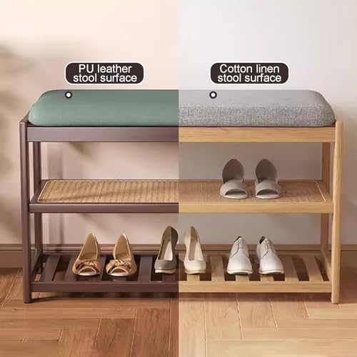 Rangement à chaussures élégant et banc d'entrée polyvalent style ferme
