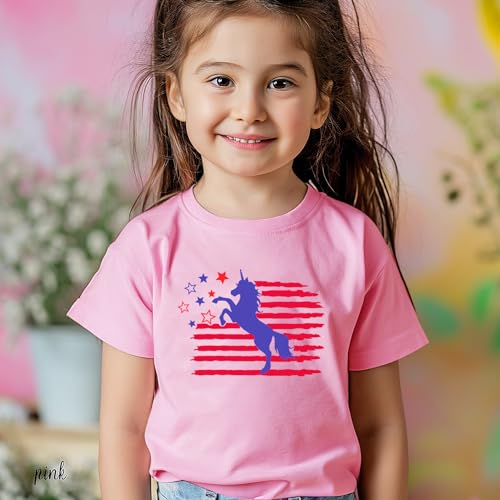 Image of Toddler Boys 4th of July Shirts Kids American Flag T-Shirt Girls Patriotic Short Sleeve Tees Cotton Top Clothes 1-7T
