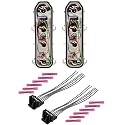 VHEUHZ 2 Sätze Lampenträger + 2 Rückleuchten Heckleuchten Upgrade Set Kompatibel mit Renault Clio 2 Facelift 1998-2005 110231WP2