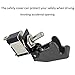 ESUPPORT 12V 20A Black Cover Rocker Toggle Switch SPST ON/Off Car Truck Boat 2Pin Pack of 5