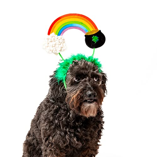Midlee St. Patrick's Rainbow Pot Of Gold Dog Headband #TOP6