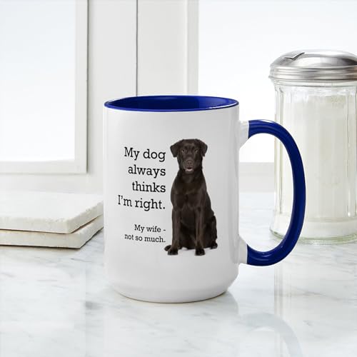 Taza de cerámica blanca para café 15 oz miniatura 3