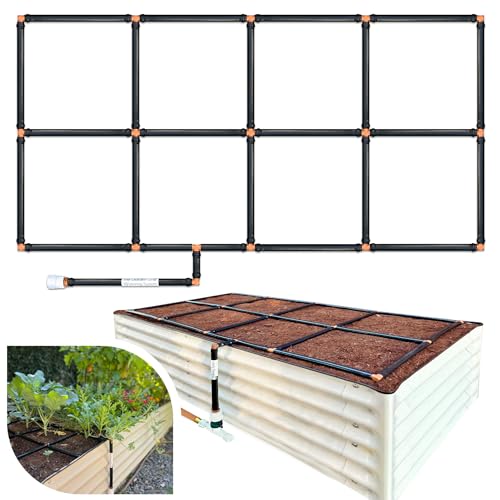 Garden Grid Watering System | Raised Bed Watering System - Leading All Drip Irrigation System, Soaker Hose, & Garden Sprinkler Kits | Easiest Setup, Highest Quality, US Made - 2x4 (22.5'x44')