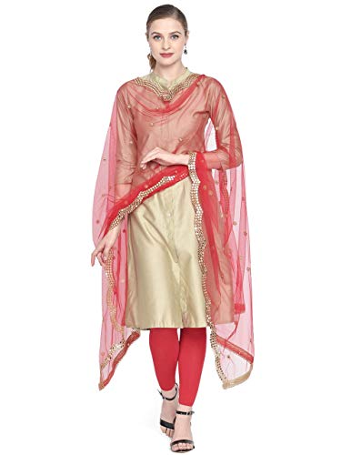 Woman's Embellished Net Dupatta2