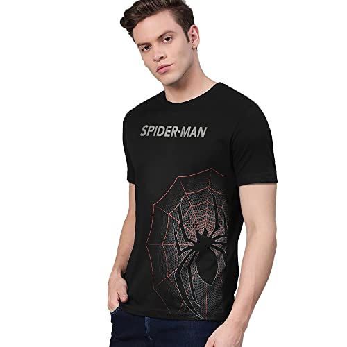Image of Free Authority Mickey & Friends Printed Regular Fit Green Cotton Men's T-Shirt