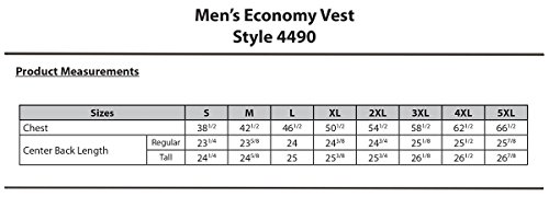 Edwards Garment Men's Textured Weave Fully Lined Economy Vest, Black, X-Large #TOP1