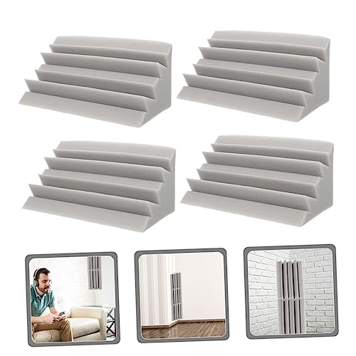 Yardwe 4pcs Paneles Absorbentes de Sonido de Baja Frecuencia Trampas de Graves para KTV Teatro Barra Espuma Aislante Acústico para Esquinas Tratamiento Acústico Efectivo miniatura 7
