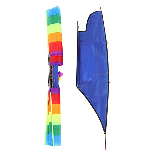 3D Huge Rainbow Sailboat Kite for Outdoor Fun, Colorful Flying Kite for Kids and Children, Perfecteded for Beach, Park, and Family Activities