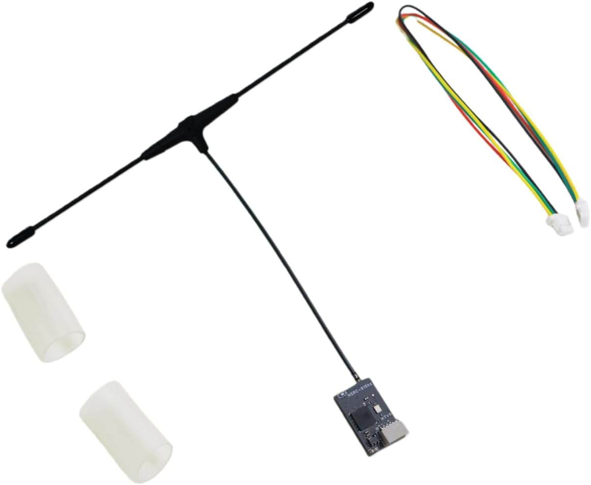 ELRS Receiver 915MHz ExpressLRS Nano with 40mm UFL T Antenna, FPV RX Module, Long Range Low Latency for Micro Drone Racing Quadcopter
