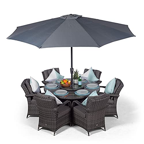 Arizona Luxury Rattan Dining Set | Round 6...