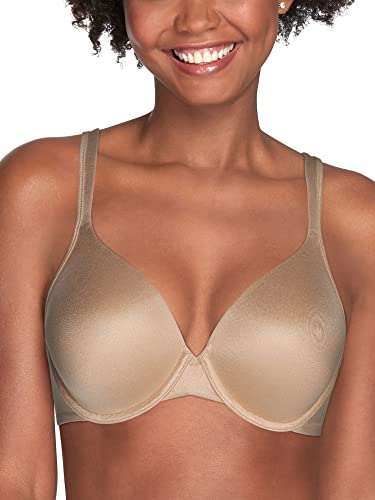 Vanity Fair Women's Body Shine Full Coverage T-Shirt Bra, Underwire-Beige, 38D
