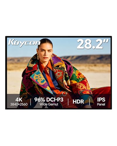 Image of P10 28'' UHD 4K (3840x2560) Monitor, IPS Panel, 8-Bit Color, 99% sRGB, 96% DCI-P3, 60Hz, HDR, 163PPI, 1200:1 Contrast, Eye Care, Anti-Glare (Minimalist - Without Stand x2)