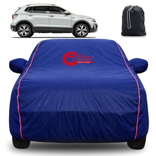 Image of 100% Waterproof Car Cover for Volkswagen Taigum 2021-2026 | All-Weather, Dustproof & UV Protection | Heavy-Duty 3-Layer Fabric | Custom Fit with Mirror & Antenna Pocket | Navy Blue