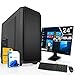 Produktbild SYSTEMTREFF® Komplett PC Set Intel Core i3 10100 4x4.4GHz | UHD 630 4K | 1TB M.2 NVMe + 1TB HDD | 16GB DDR4 RAM | Windows 11 | 24 TFT Monitor | Desktop Paket Computer Rechner für Büro Business