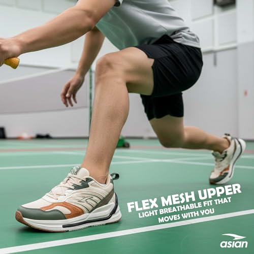 Image of ASIAN Powerkick-05 Running Shoes for Men | Breathable Mesh Knit Sports Shoes | EVA Midsole for Energy Return | Memory Foam Sneaker for Boys | Ideal for Gym, Sports, and Training