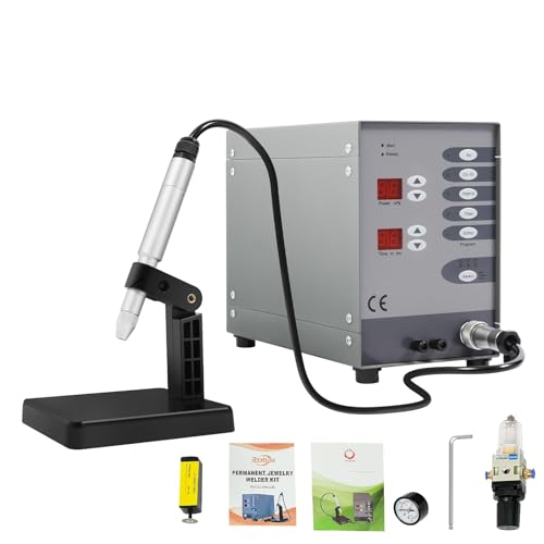 Jewelry Automatic Spot Argon Arc Welding Machine, 110V Jewelry Welding Machine with 10pcs Tungsten Needles, Automatic Spot Welder Used for Jewelry Repair Tools and Hardware Workpiece Welding