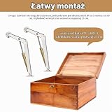 2 uchwyty do klap, zawiasy 200 N, składane amortyzatory gazowe, okucie klapowe ze stali stopowej, zawiasy do drzwi szafy, nadają się do skrzynek drewnianych i mat tatami, szafek itp