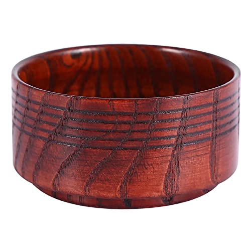 Saluaqui Wood Shaving Soap Bowl Cup Mug Tool, Man Shaver Cleansing Foam Round Lightweight Firm Environmental, Delicate Appearance, Good Mood When Shaving