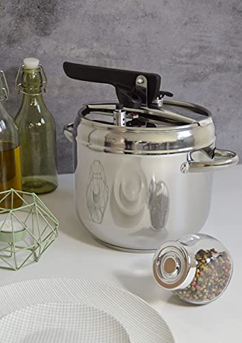 Pintinox Pentola a Pressione Serie First in Acciaio Inox Nichel Free, Adatta all'Induzione, con 4 Sistemi di Sicurezza, 5 Litri - immagine 6