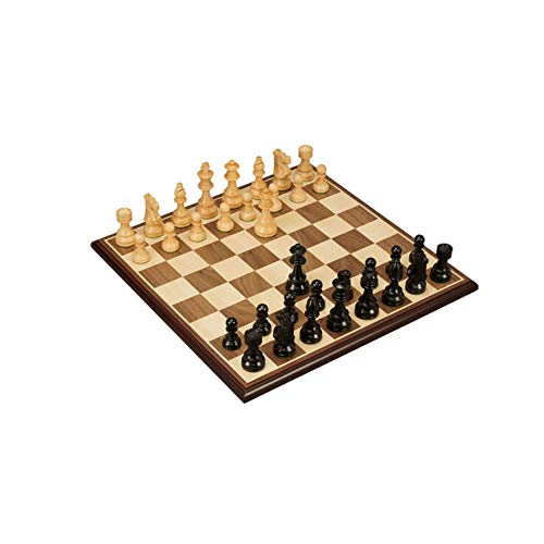 Preisvergleich Produktbild Aishanghuayi-ou Internationales Schachspiel, Exquisites Faltschachspiel aus Ebenholz, Heimkinder- / Erwachsenenwettbewerbs-Trainingsschach (braun, 50 * 50 cm) Langlebig