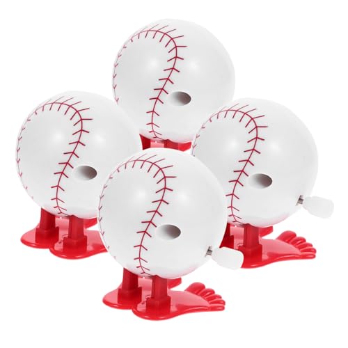 Kisangel Clockwork Bounce Baseball Wind up Ball Sports Ball Clockwork Toy No-Battery Toy Fun for Boys and Girls Adults