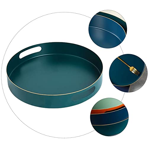 Zerodeko 1 Unidade bandeja de armazenamento redonda organizador de mesa organizador mesa utensílios