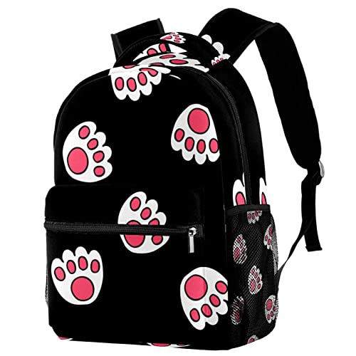 Sac à dos de voyage chats mignons avec porte-bouteille Medium