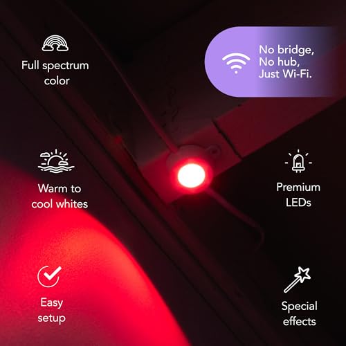 LIFX 50ft Outdoor Permanent Smart Lights, RGBW LED Strip with Supercolor, Wi-Fi Enabled, Cuttable & Extendable, App & Vo - Additional View