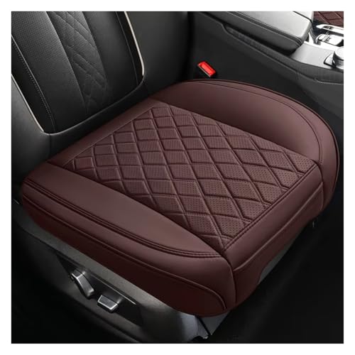ZHANFEIS para VW para Tiguan para Polo 9N GOL G3 G5 ID4 para Golf 8 7 6 5 4 Cojín Accesorios Funda Universal PU Asiento Coche 1 Pieza Fundas Asientos Coche Universales(B 1PC-Coffee)