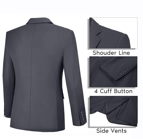 Men's Suit Blazer Casual Coats Lightweight Party Jackets Groomsmen Sports Coat Two Button Tuxedo Suits4