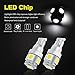 LncBoc 194 LED Light Bulb 6000K T10 LED Bulbs 168 LED Bulb W5W White Wedge Super Bright 5-SMD 5050 ChipSets for License Plate Car Dome Map Door Courtesy Lights (Pack of 10)