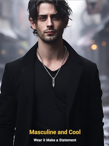 Skull Necklace for Men, Stainless Steel Skeleton Pendant Necklaces, Retro Hip Hop Punk Style, Gothic Halloween Jewelry, Come with Box2