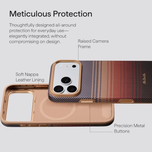 Image of pitaka for iPhone Pro Case 6.3 inch Refined Protection, Premium, Sunset