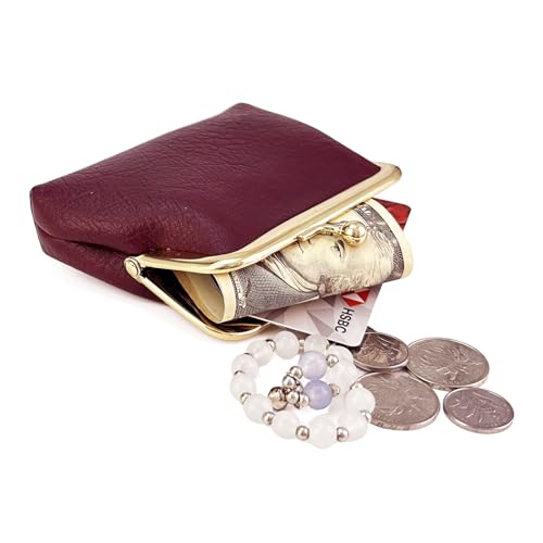 Image of Cute Floral Buckle Coin Purses Vintage Pouch Kiss-lock Change Purse Wallets