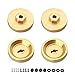 Hobbypark Brass Wheel Weights Hex Adapter 4mm w/Locknuts for AXIAL SCX24 Deadbolt AXI90081 Upgrades 1/24 RC Crawler Car (Set of 4)