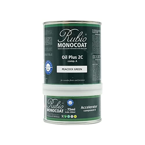 image for Rubio Monocoat Wood Stain & Finish 175 ft² - Peacock Green | Oil Plus