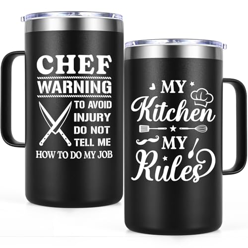 Gtmileo Chef Gifts for Men, Insulation Stainless Steel Coffee Mug Best Gift for Cooking...