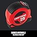 CRAFTSMAN 25-Ft Tape Measure with Fraction Markings, Retractable, Self-Locking Blade (CMHT37225)