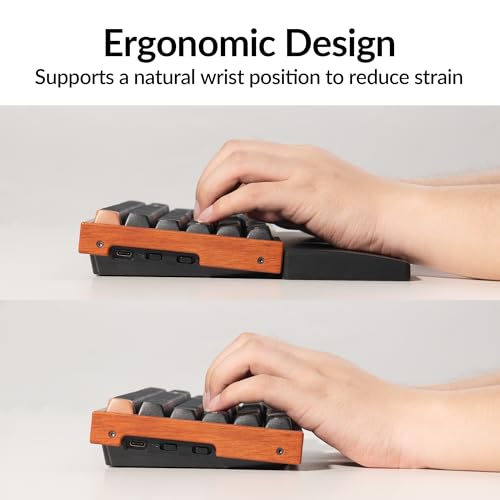 Image of Keychron Silicone Palm Rest for K4 / K4 HE and Lemokey L1 / L1 HE - 14.65 inch Wrist Support for Compact 96% Layout Mechanical Keyboards, Smooth & Ergonomic Typing Comfort - Black