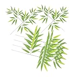 Décors de feuilles de fond de sashimi - ils peuvent être parfaitement utilisés comme décor de plat de présentation de nourriture, et ils augmenteront considérablement votre appétit, décoration de feuille de bambou