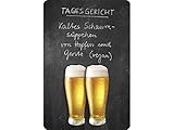  Unbekannt Tagesgericht Bier Blechschild Gewölbt 20x30cm VS4955-1