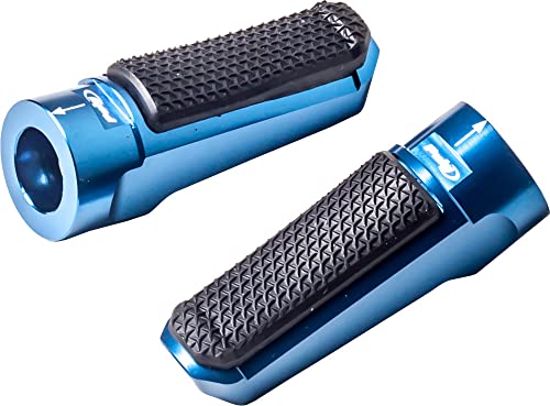 Adaptateurs de repose-pieds pilote Puig bleu pour le confort des longues virées à moto