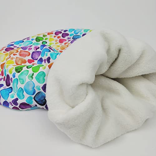 Lilakind Baby kinderen zomer slaapzak trappelzak met ritssluiting Jersey harten bont maat XXL - Made in Germany, Kleurrijk met ritssluiting, 78 cm lang - Afbeelding 3