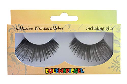 Preisvergleich Produktbild Eulenspiegel 000663 künstliche Wimpern, Schwarz, extra lang