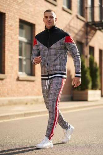 Image of SCREENSHOT Screenshotbrand Mens Hip Hop Slim Fit Track Pants - Athletic Jogger Bottom with Side Taping