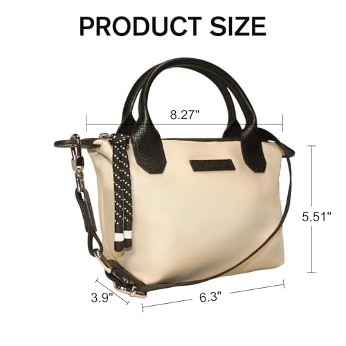 Image of Designer Mini Tote Bag for Women - Lightweight Crossbody Purse with Adjustable Dual Straps (2-Way Carry)
