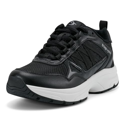 Easy Spirit Keagen Women's Sneaker, 7 B(M) US, Black