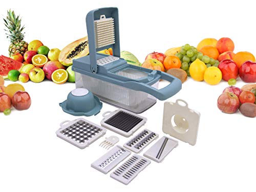 Cortador Multi Fatiador Nicer Para Alimentos E Frutas 8 em 1