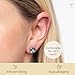 925 Sterling Silver Cushion Cut Smoky Quartz Stud Earrings | 8MM Hypoallergenic November Birthstone Stud Earrings | Anti Tarnish Gemstone Earring Studs by MAX + STONE