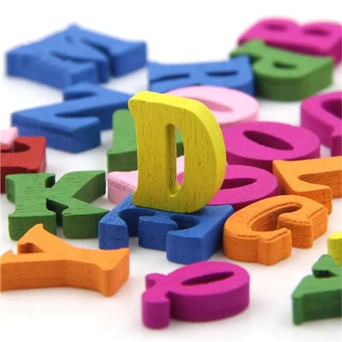 Fichas de letras de madera para manualidades 600 piezas miniatura 5